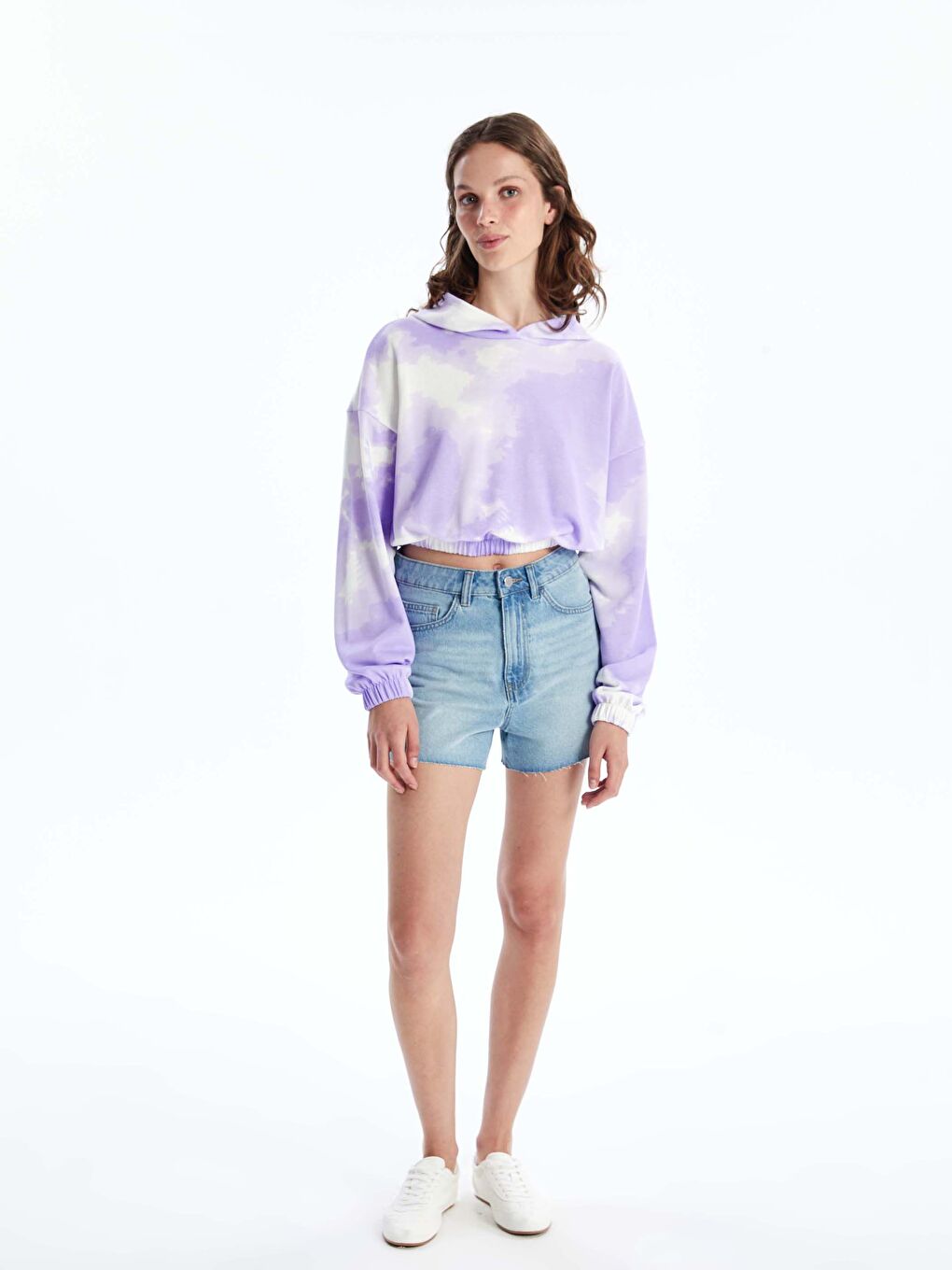 Regular Fit Women's Denim Shorts -S4I350Z8-311