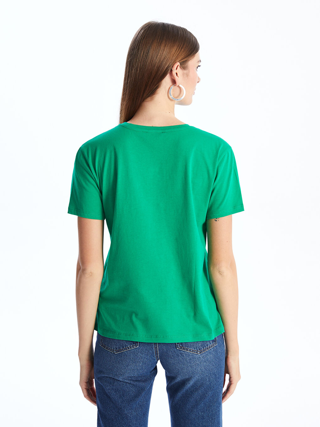 LC WAIKIKI Crew Neck Printed Short Sleeve Women's T-Shirt -S4I373Z8-YC8