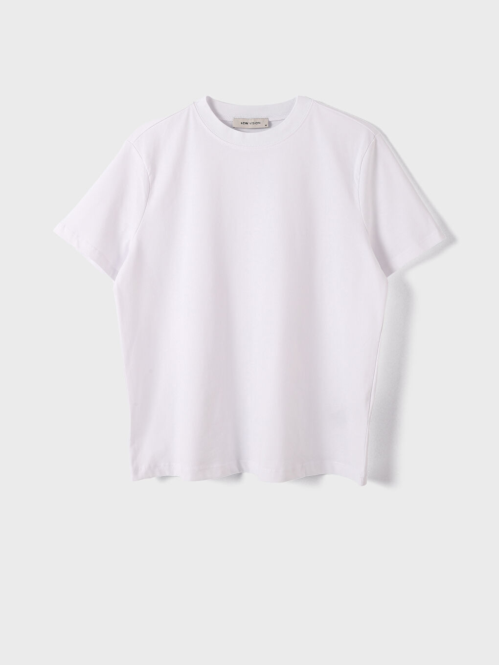 Crew Neck Plain Short Sleeve Women's T-Shirt