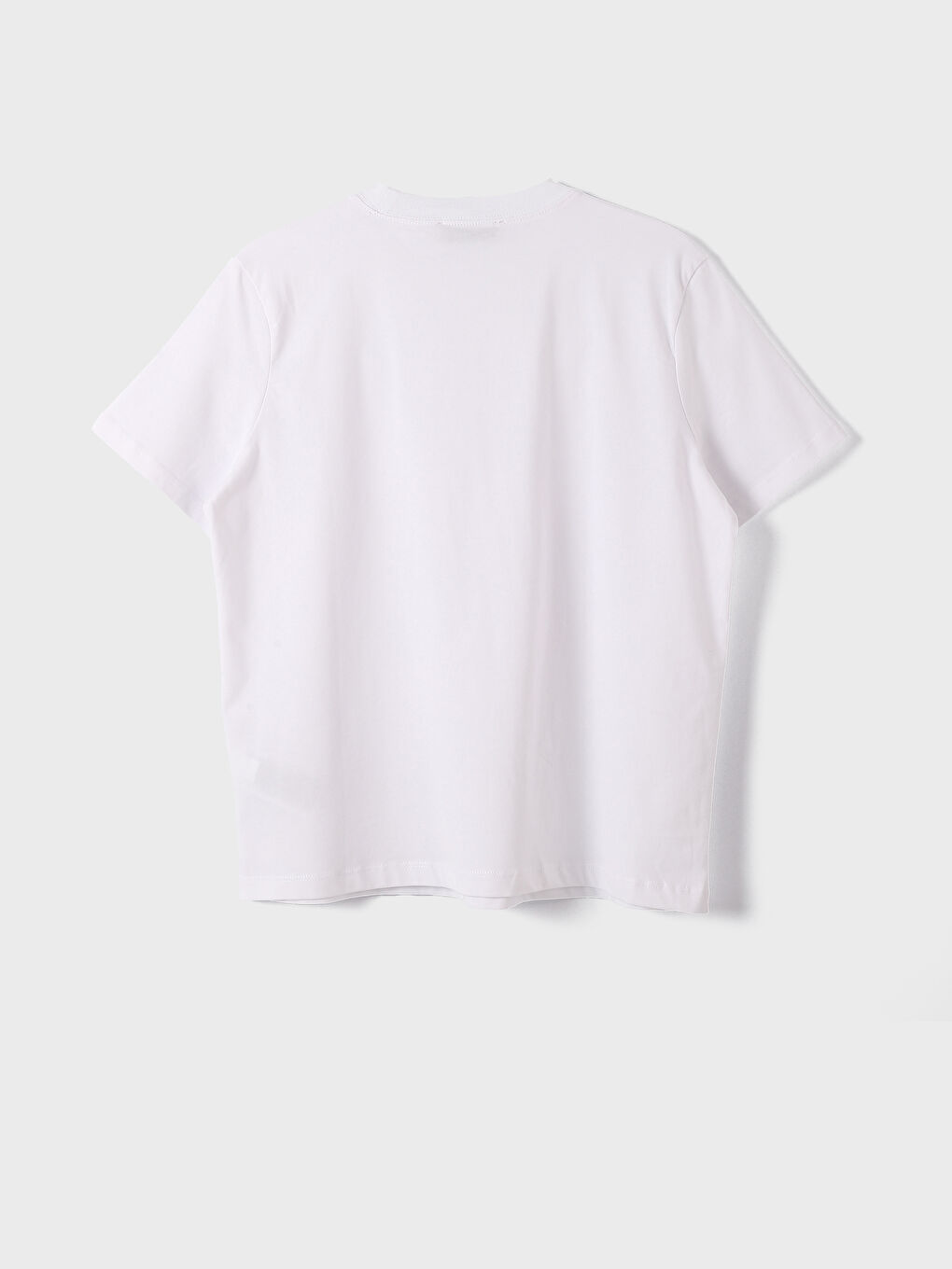 Crew Neck Plain Short Sleeve Women's T-Shirt-1