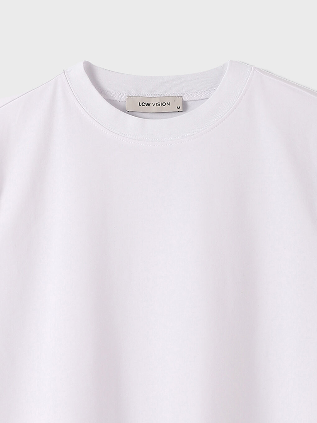 Crew Neck Plain Short Sleeve Women's T-Shirt-3