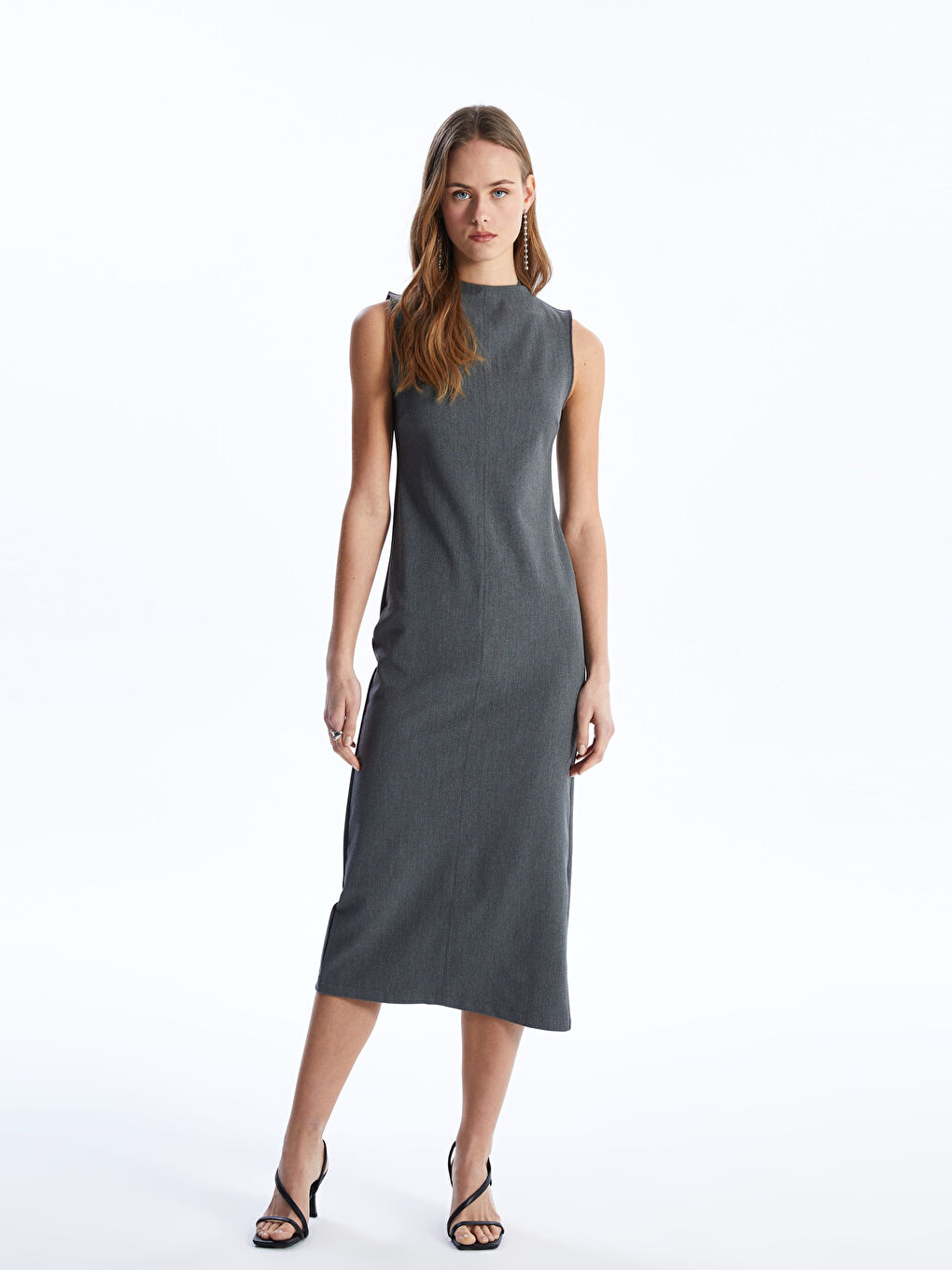 Crew Neck Straight Women Dress -S4I436Z8-LAL