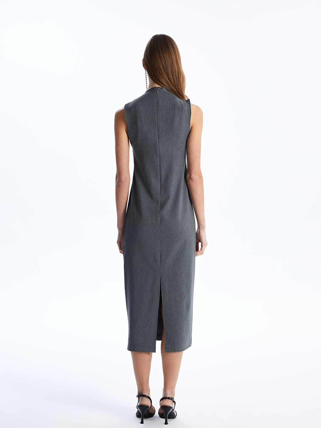Crew Neck Straight Women Dress -S4I436Z8-LAL