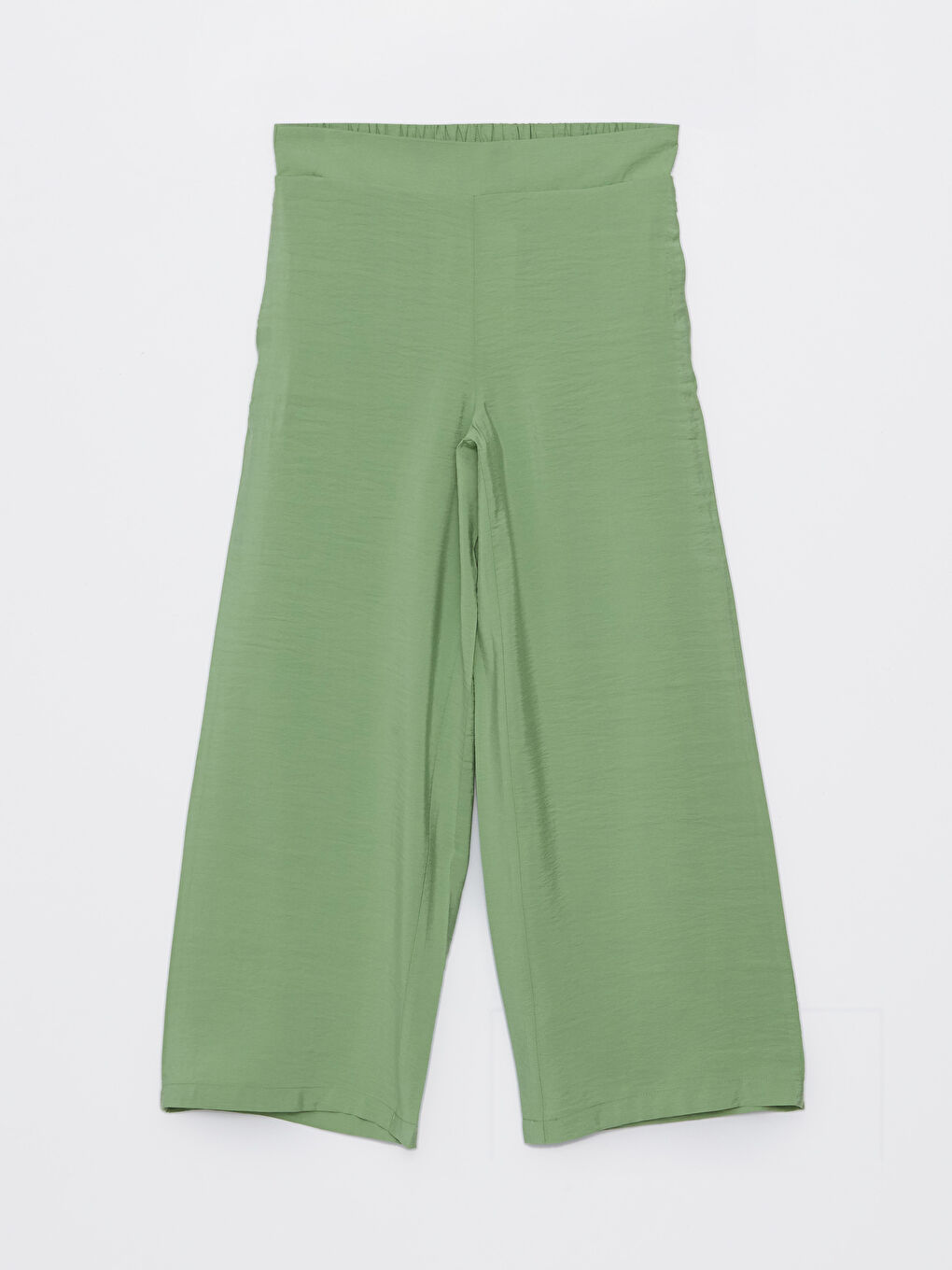 Pantalone sa elastičnim strukom, jednostavne, širokih nogavica za žene-5