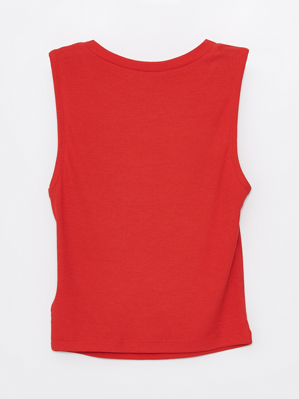 Crew Neck Window Detailed Women's Crop Top-6