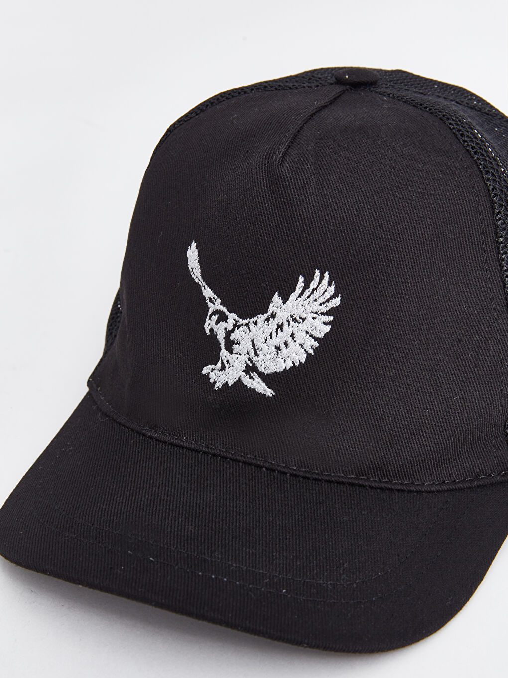 Siyah Nakışlı Erkek Çocuk Kep Şapka-2