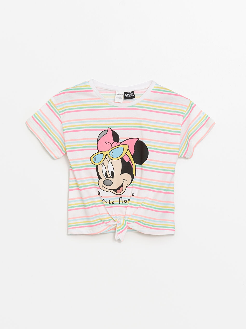 Crew Neck Minnie Mouse Printed Baby Girl T-Shirt -S4I511Z1-P8J