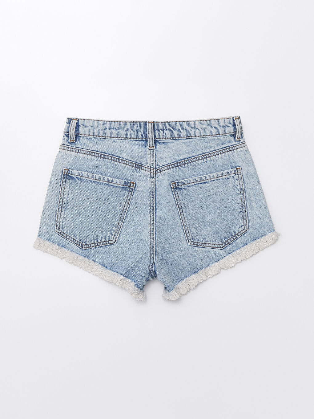 Standard Fit Embroidered Women's Denim Shorts -S4I540Z8-311