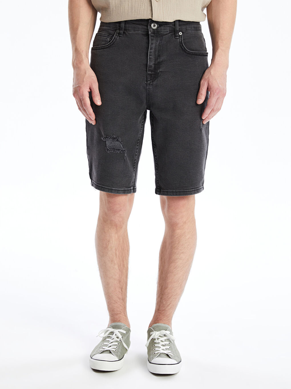 Standard Fit Men's Jean Shorts -S4I659Z8-DJS
