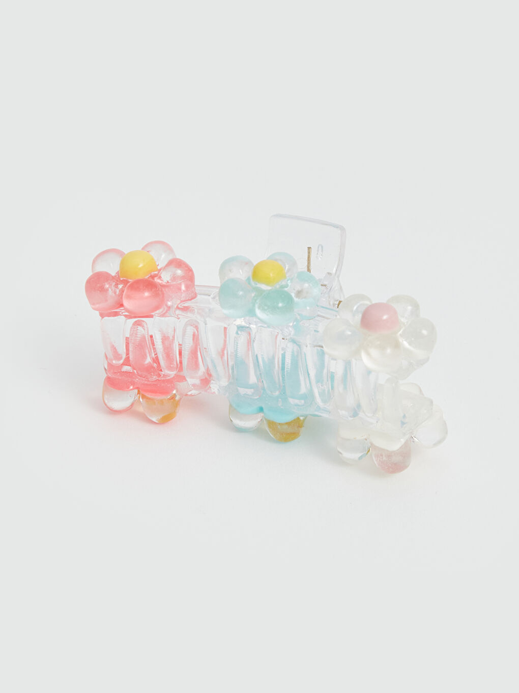 Karışık Çiçek Baskılı Kız Çocuk Mandal Toka