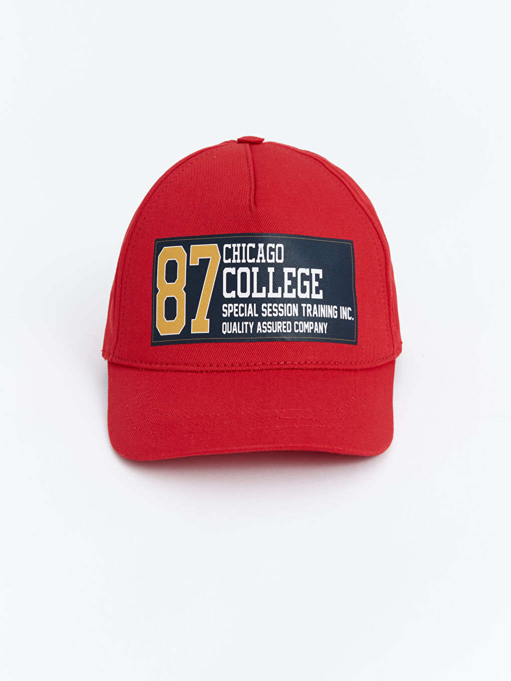 Kırmızı Baskılı Erkek Çocuk Kep Şapka