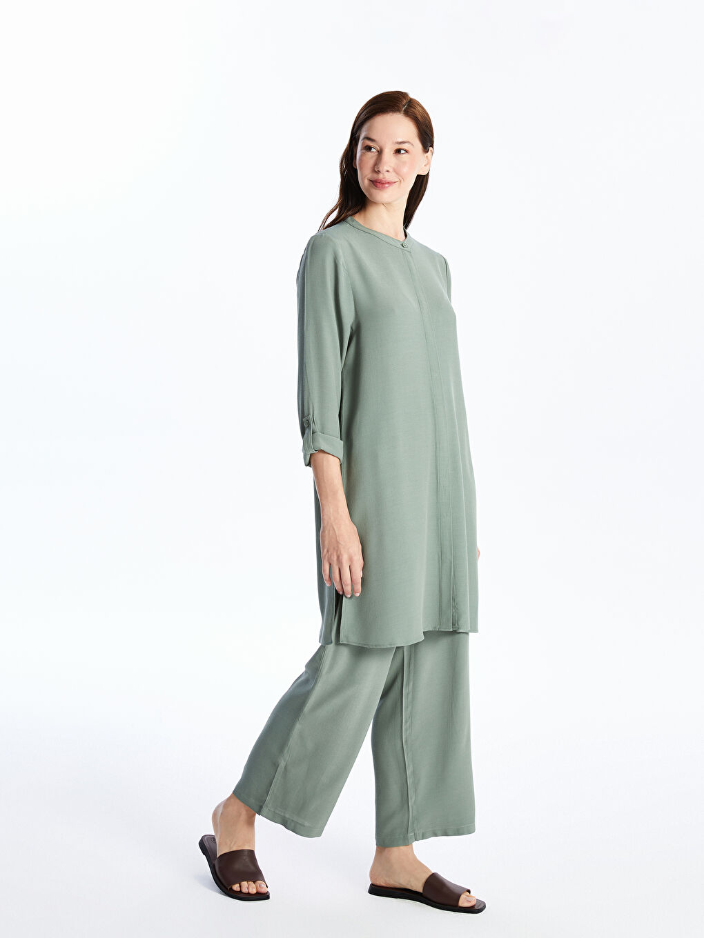 Elastic Waist Comfortable Fit Women's Trousers -S4I765Z8-Y3W
