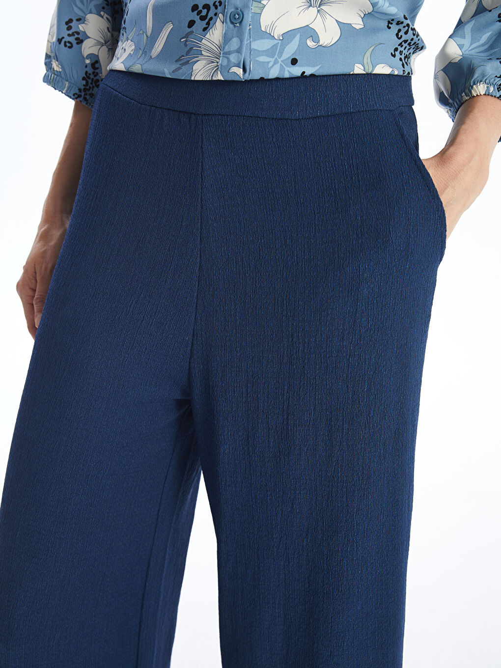 Elastic Waist Regular Bell-Bottoms Women's Trousers -S4I810Z8-YE1