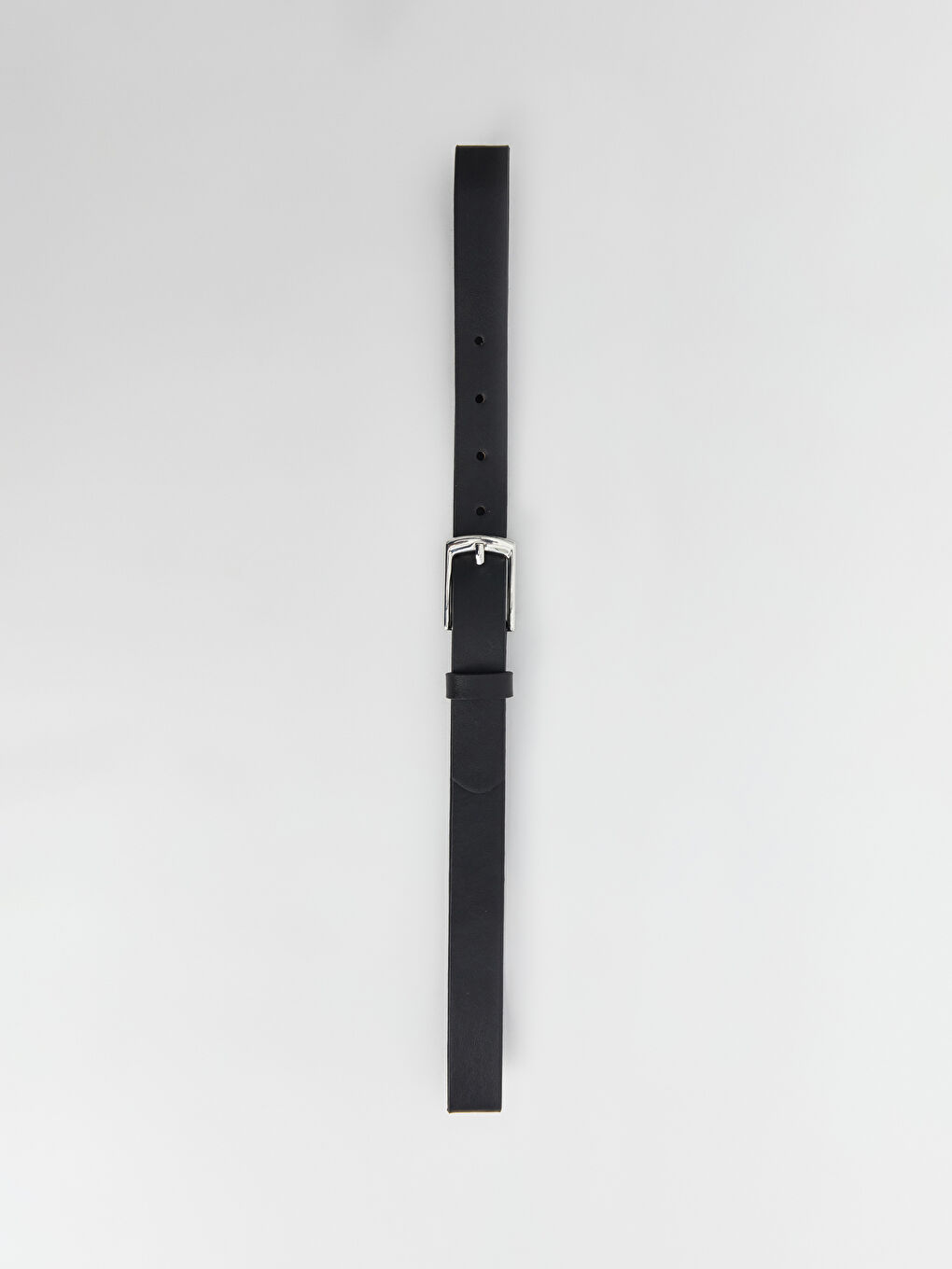 Siyah Deri Görünümlü Kadın Kemer-1