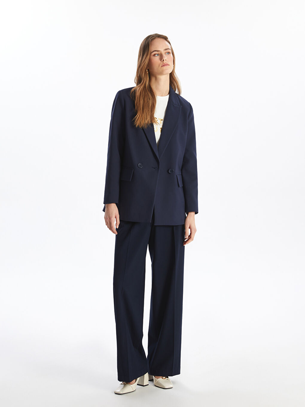 Regular Long Sleeve Women's Blazer Jacket -S4I889Z8-HFH