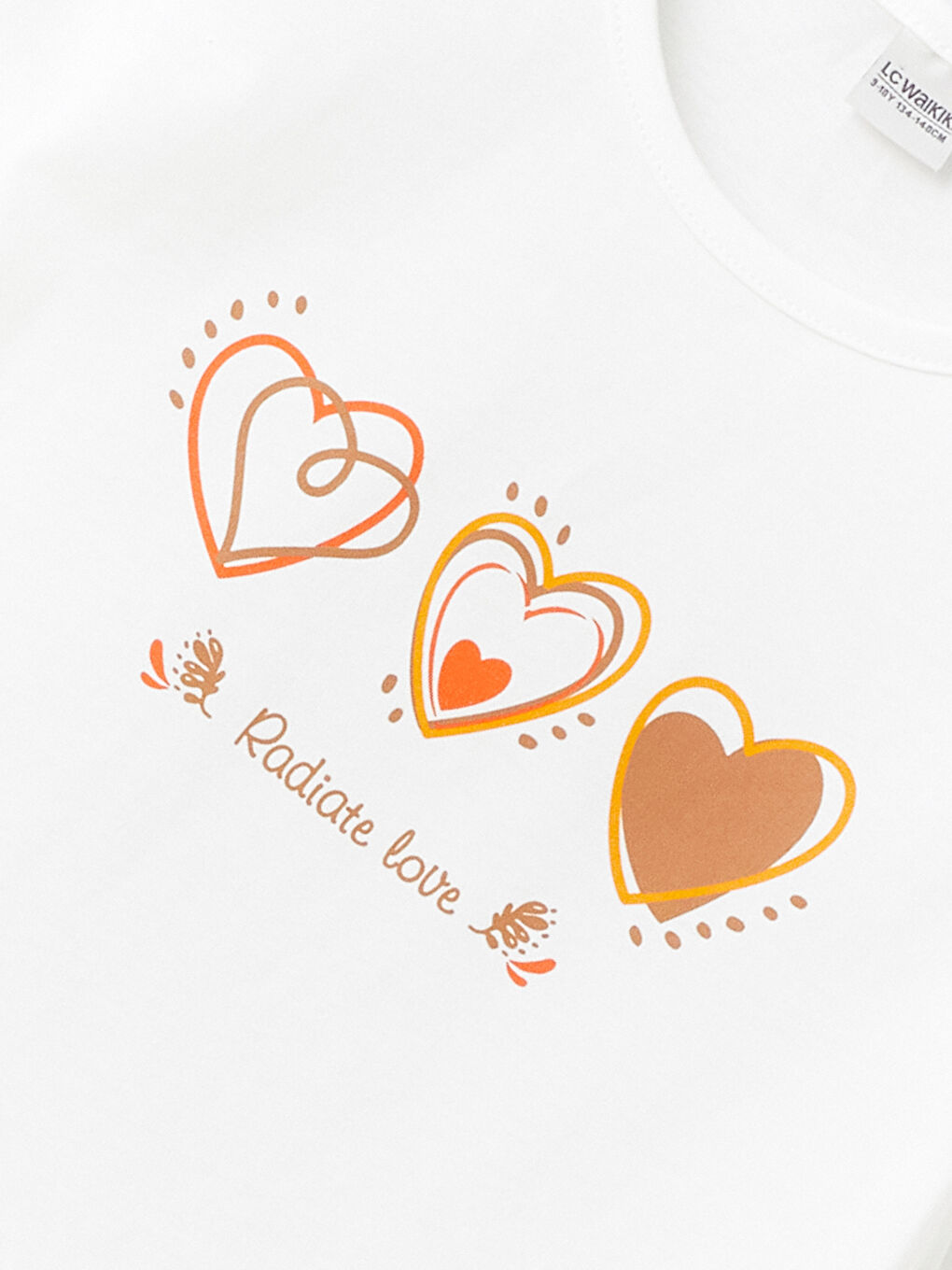 Crew Neck Printed Long Sleeve Girls' T-Shirt-5