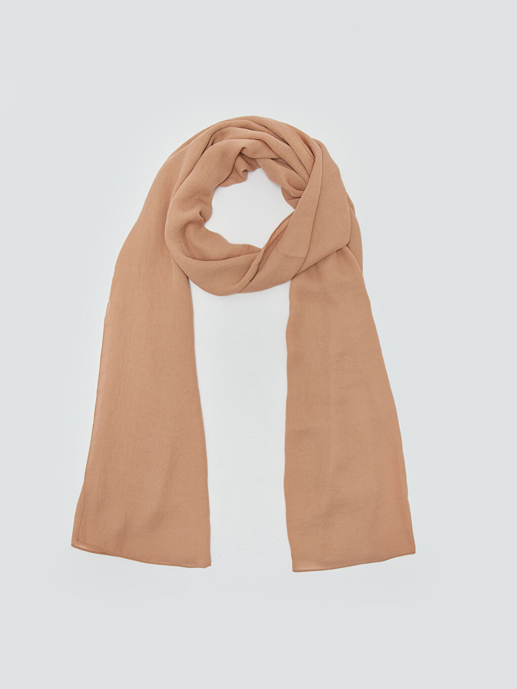Bej Düz Dokuma Kadın Şal