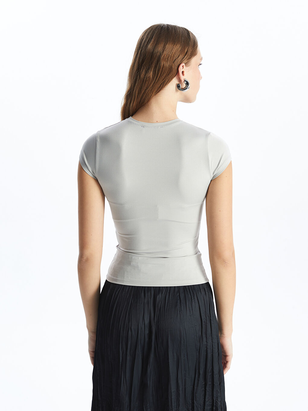 Crew Neck Regular Short Sleeve Women's T-shirt -S4I923Z8-G5K