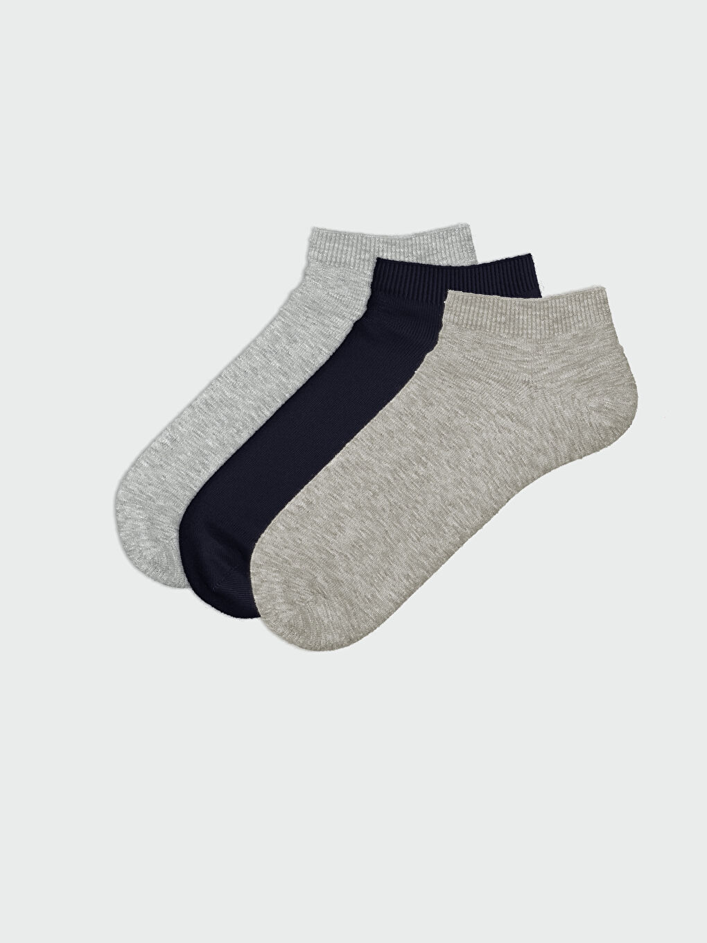 Plain Men's Trainer Socks 3-pack-1