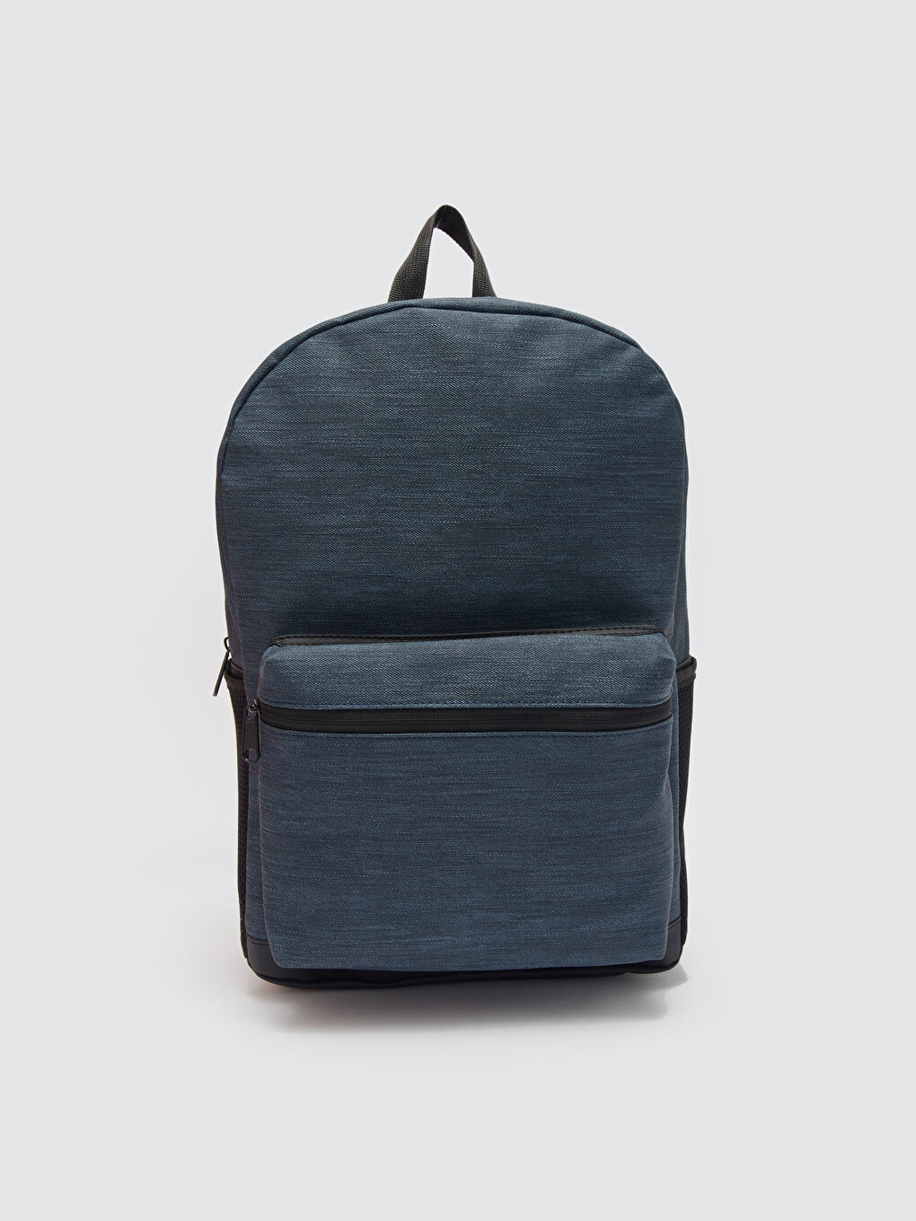 Lacivert Düz Laptop Bölmeli Erkek Sırt Çantası-2