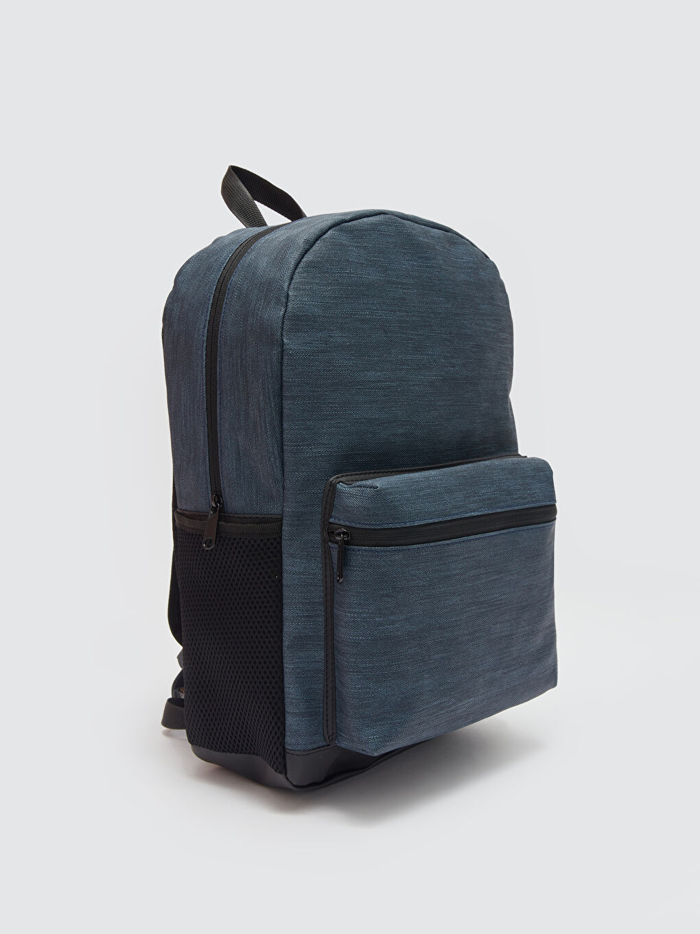 Lacivert Düz Laptop Bölmeli Erkek Sırt Çantası-3