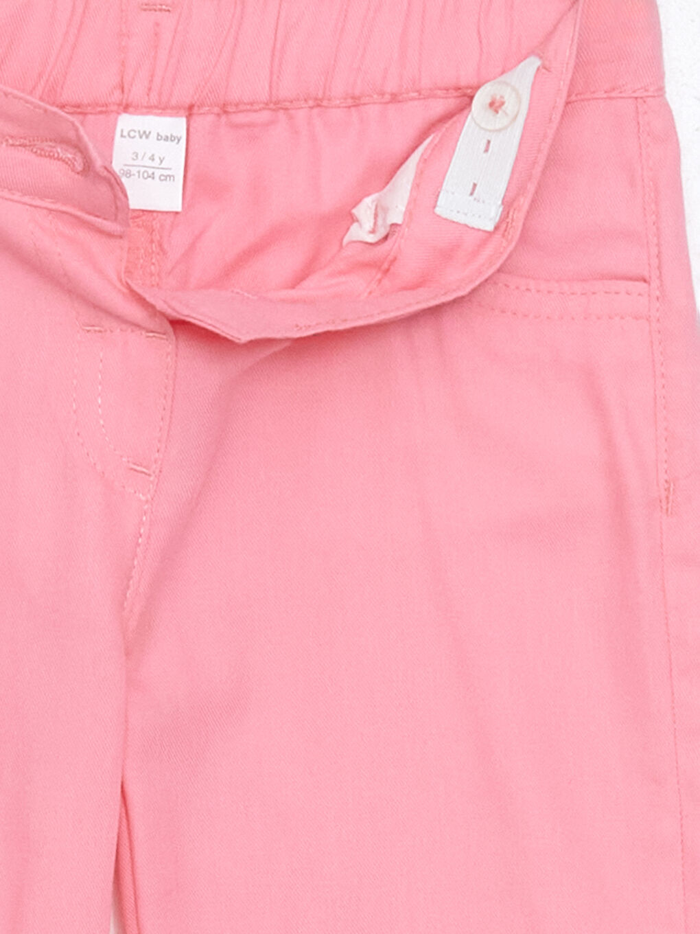 Elastic Waist Basic Baby Girls' Trousers -S4I995Z1-FNL