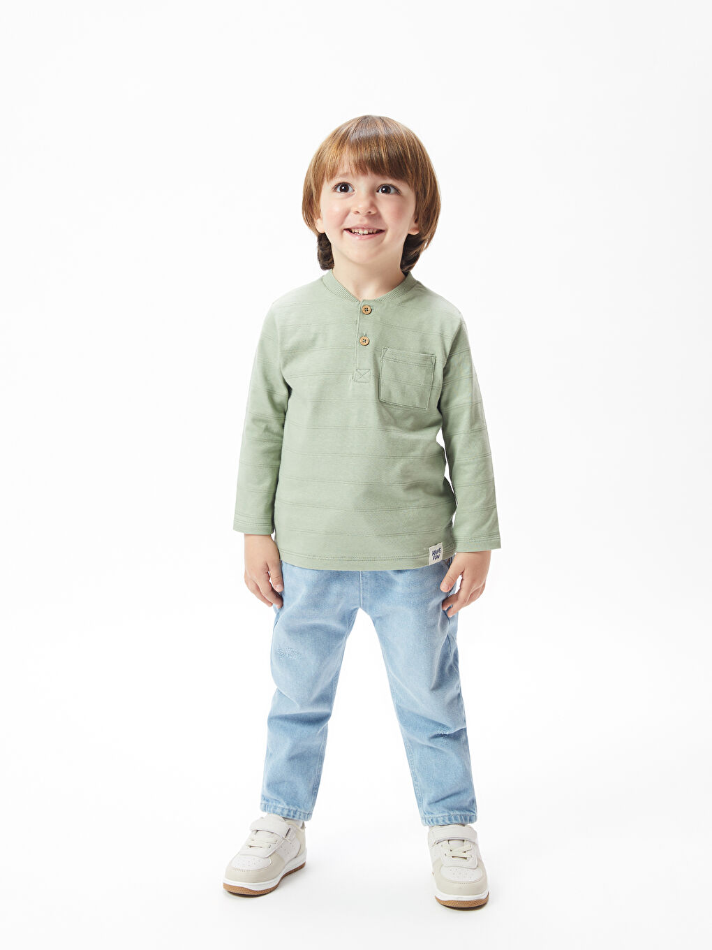 Elastic Waist Basic Baby Boy Denim Trousers -S4IA31Z1-315