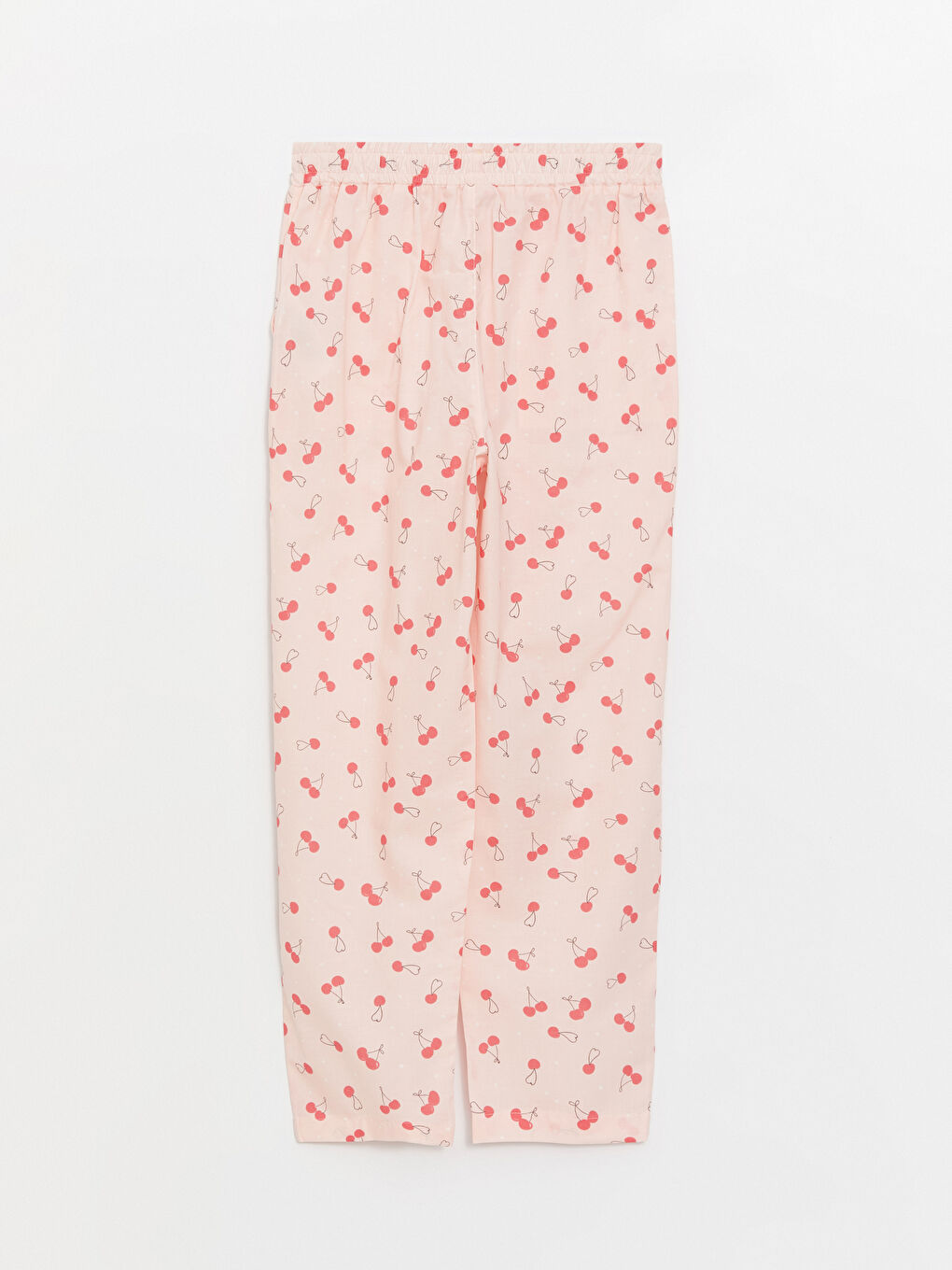 Pembe Beli Lastikli Desenli Kadın Pijama Altı-6