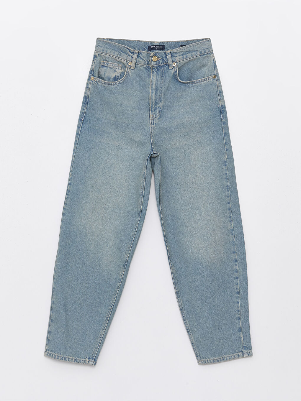 İndigo Balloon Fit Kadın Jean Pantolon-5