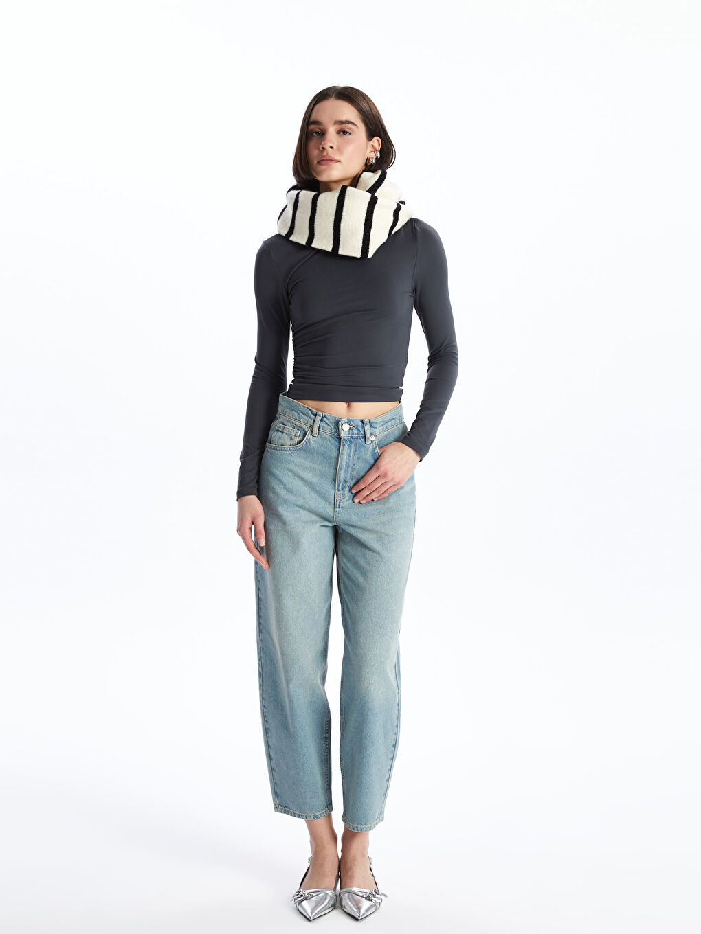 İndigo Balloon Fit Kadın Jean Pantolon