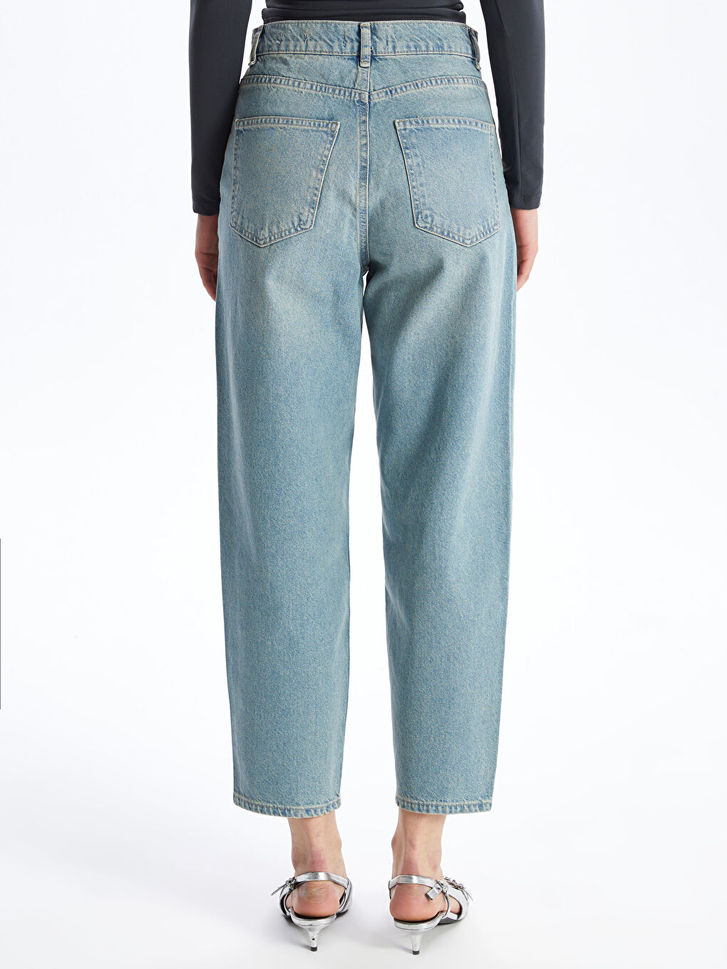 İndigo Balloon Fit Kadın Jean Pantolon-4