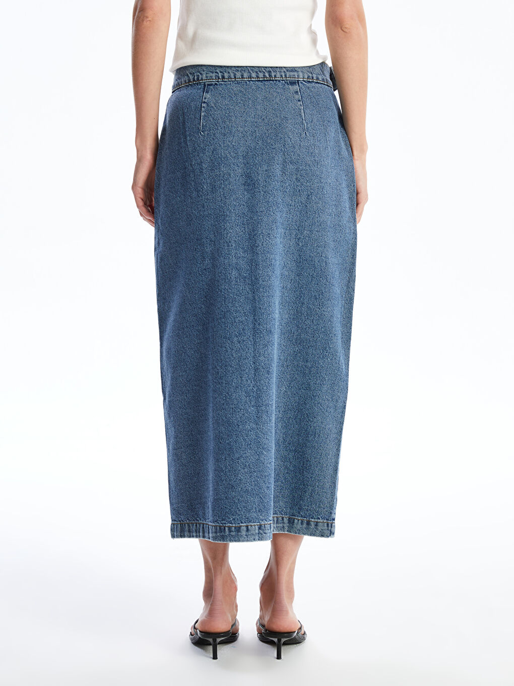 Slim Fit Women's Denim Skirt -S4IB26Z8-507