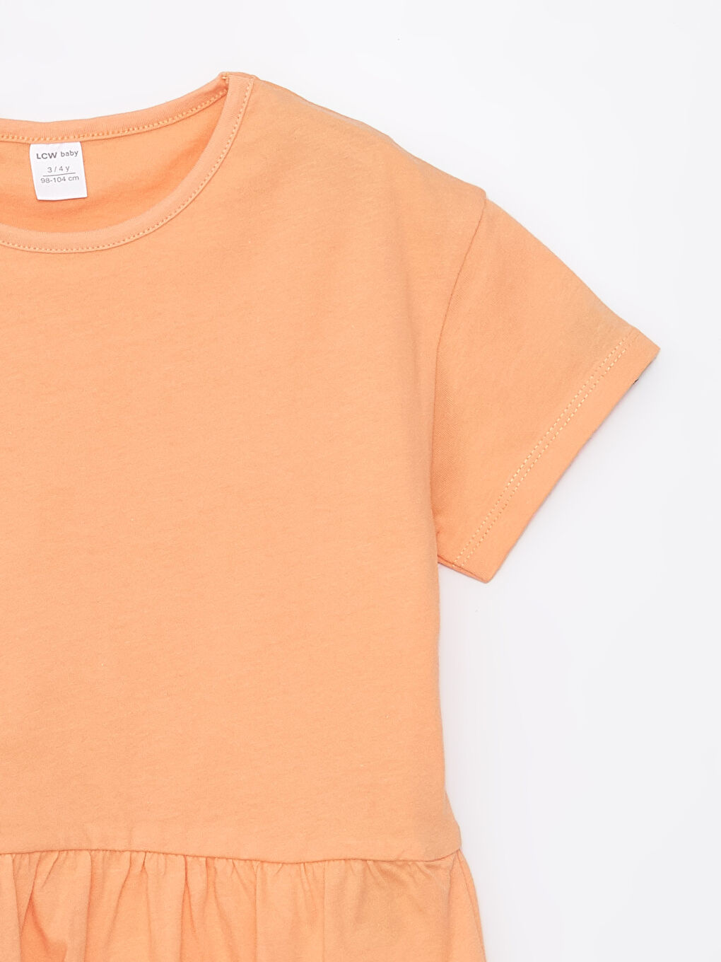 Pembe Bisiklet Yaka Baskılı Kız Bebek Tişört 3'lü-10