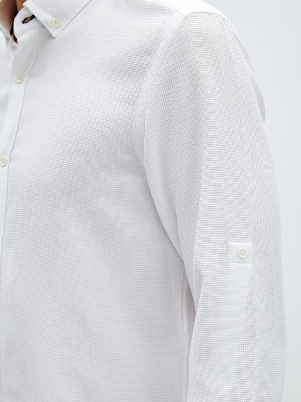 Slim Fit Long Sleeve Men's Shirt-3