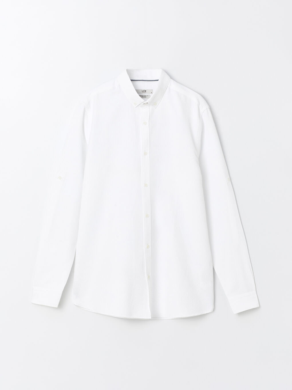 Slim Fit Long Sleeve Men's Shirt-5