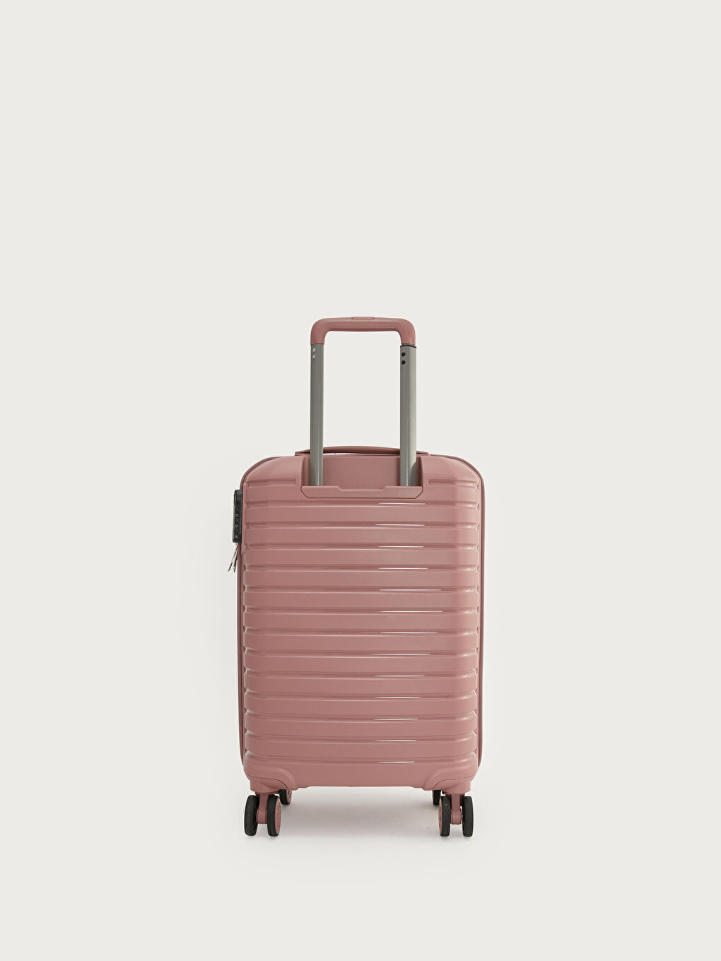 Pembe Baskılı Kilit Detaylı Küçük Boy Valiz-2