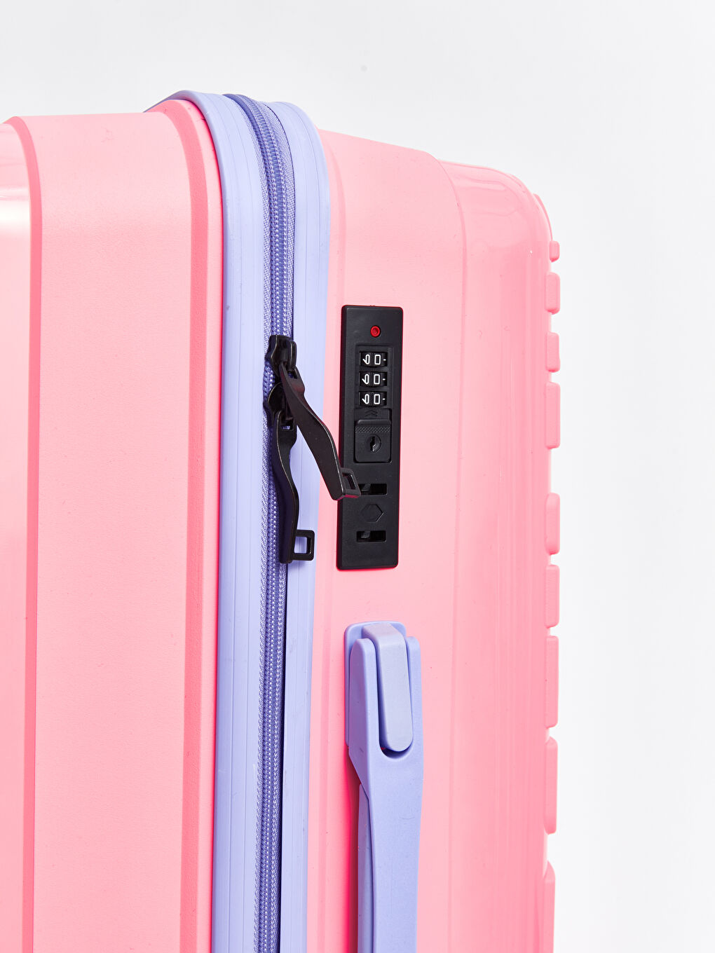 Pembe Baskılı Kilit Detaylı Orta Boy Valiz-4