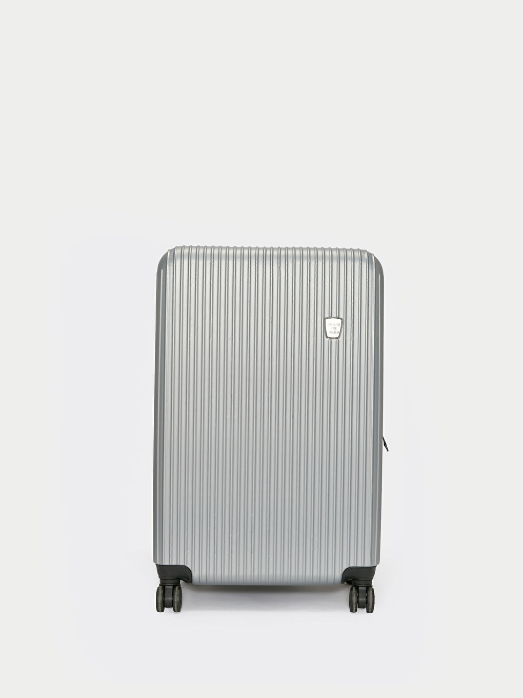 Gri Kilit Detaylı Küçük Boy Kadın Valiz