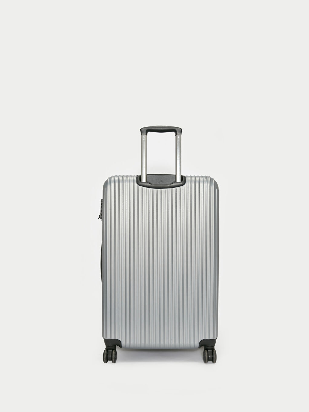 Gri Kilit Detaylı Küçük Boy Kadın Valiz-2