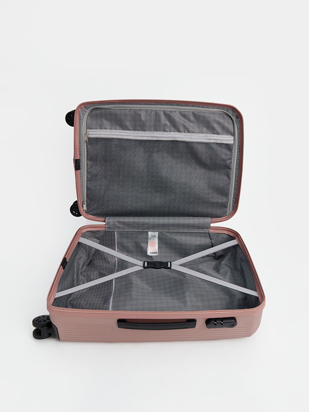 Pembe Kilit Detaylı Orta Boy Valiz-3