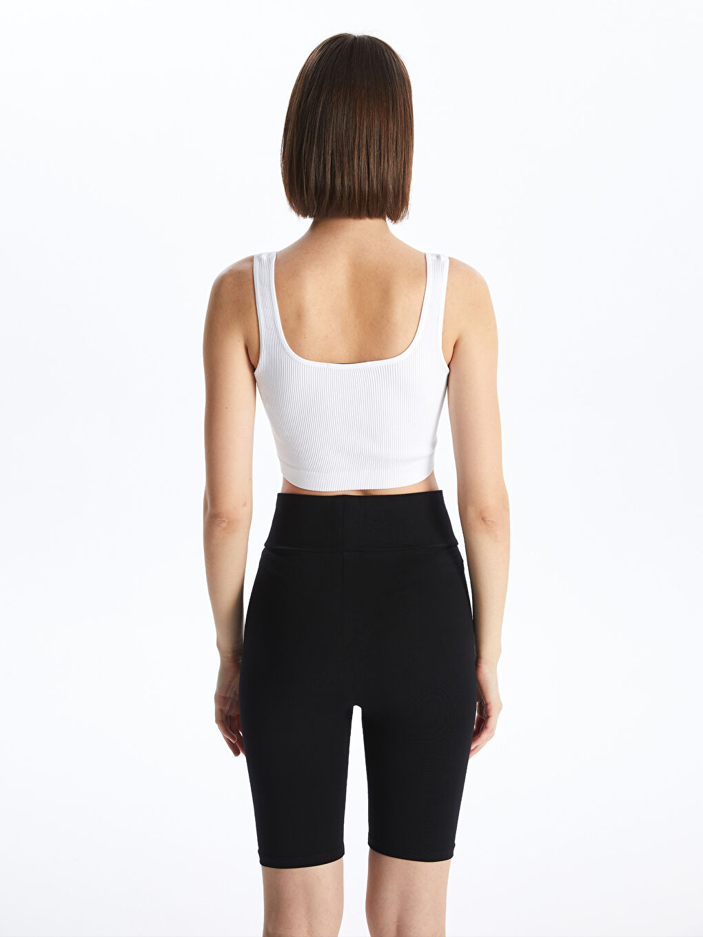 XSIDE Women's U Neck Plain Crop Top -S4IB64Z8-Q6K