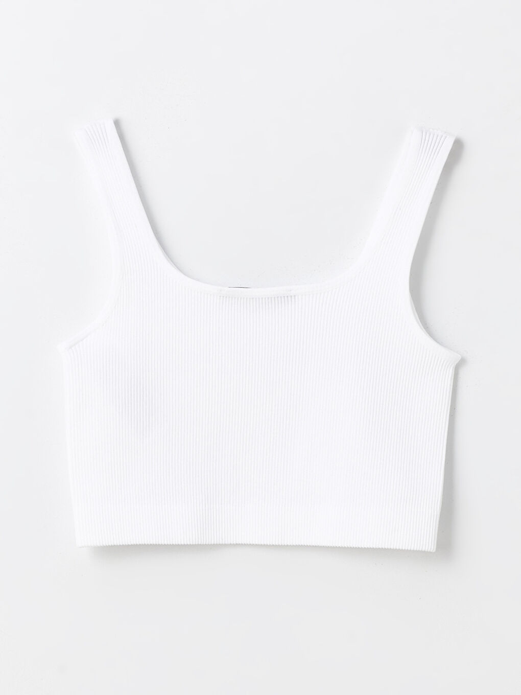 XSIDE Women's U Neck Plain Crop Top -S4IB64Z8-Q6K