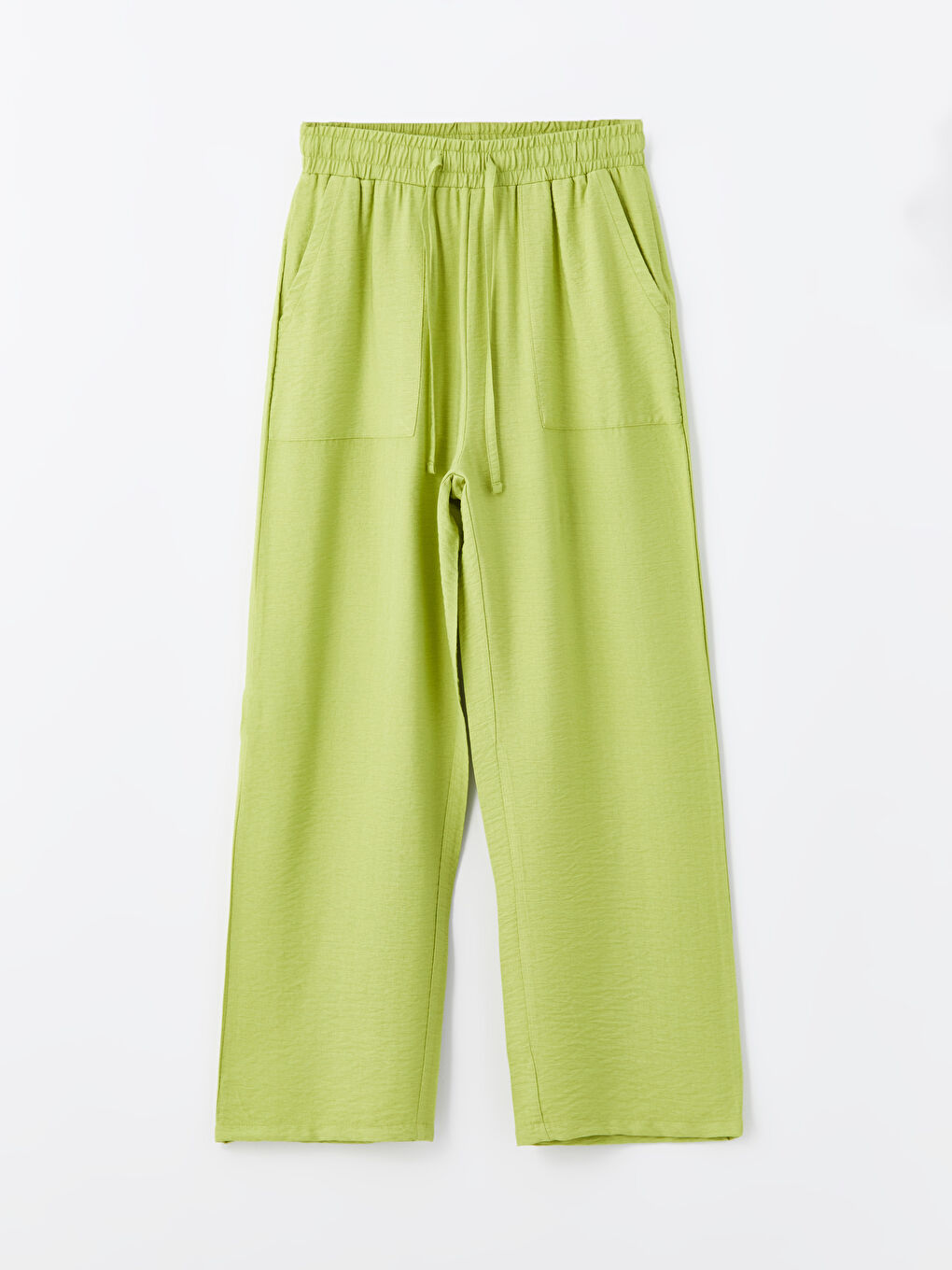 بنطلون نسائي بقصة مريحة وخصر مطاطي-4