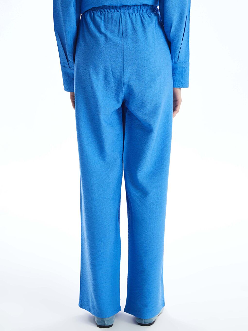 Elasticated Waist Relaxed Fit Women's Trousers-4