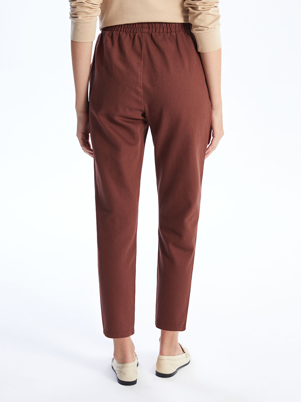 LC WAIKIKI Elasticated Waist Regular Fit Women's Trousers -S4IB73Z8-YC7