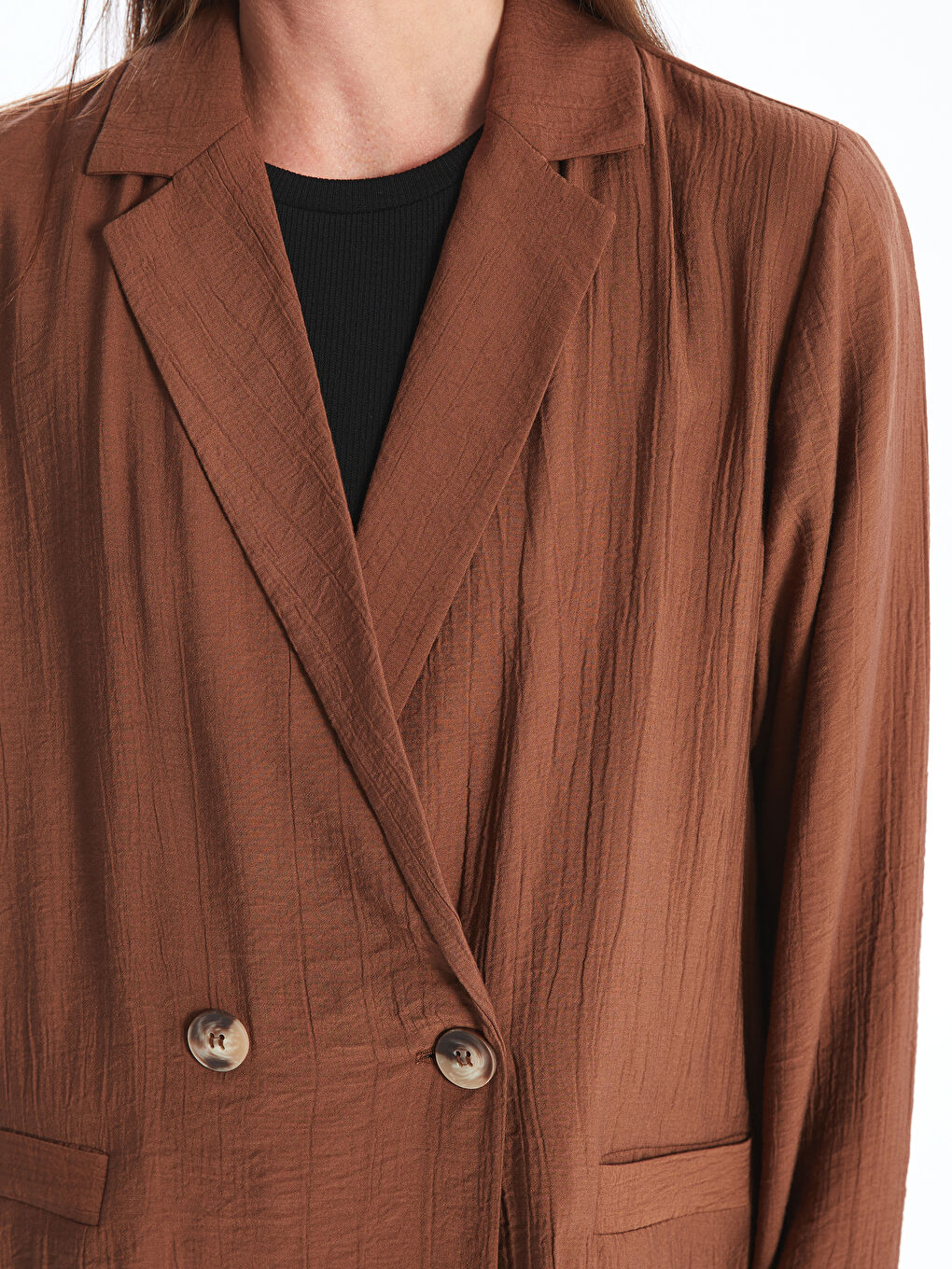 Plain Long Sleeve Oversize Women's Jacket -S4IC17Z8-YA1