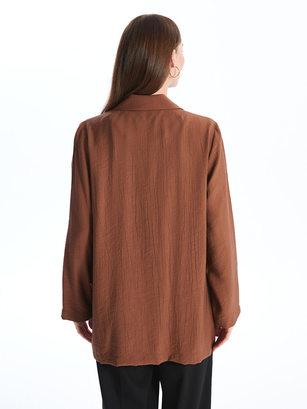 Plain Long Sleeve Oversize Women's Jacket -S4IC17Z8-YA1