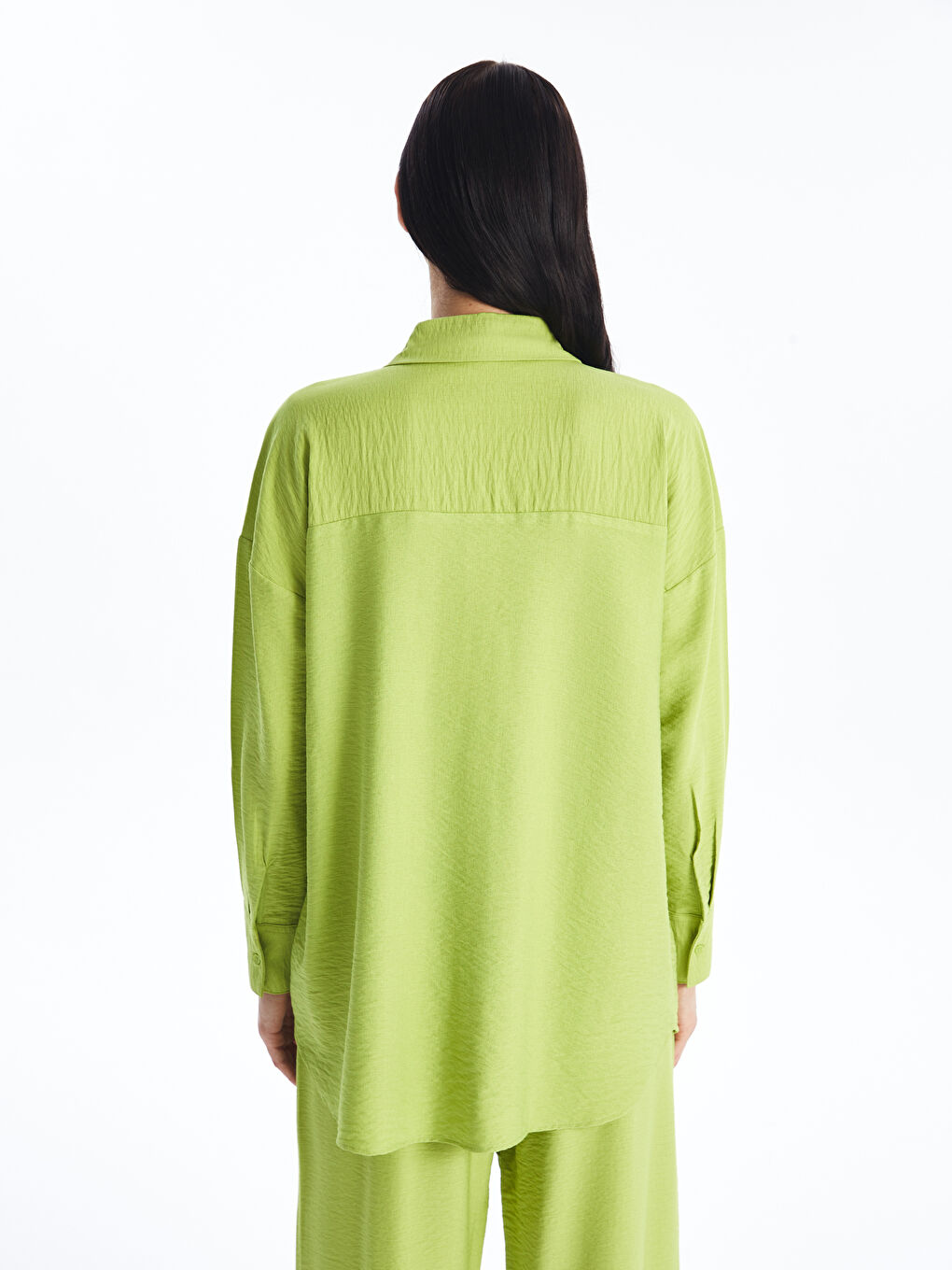 Plain Oversize Women's Shirt Tunic-4