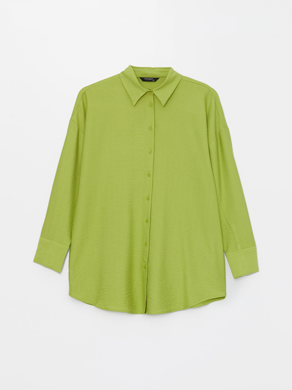 Plain Oversize Women's Shirt Tunic-5