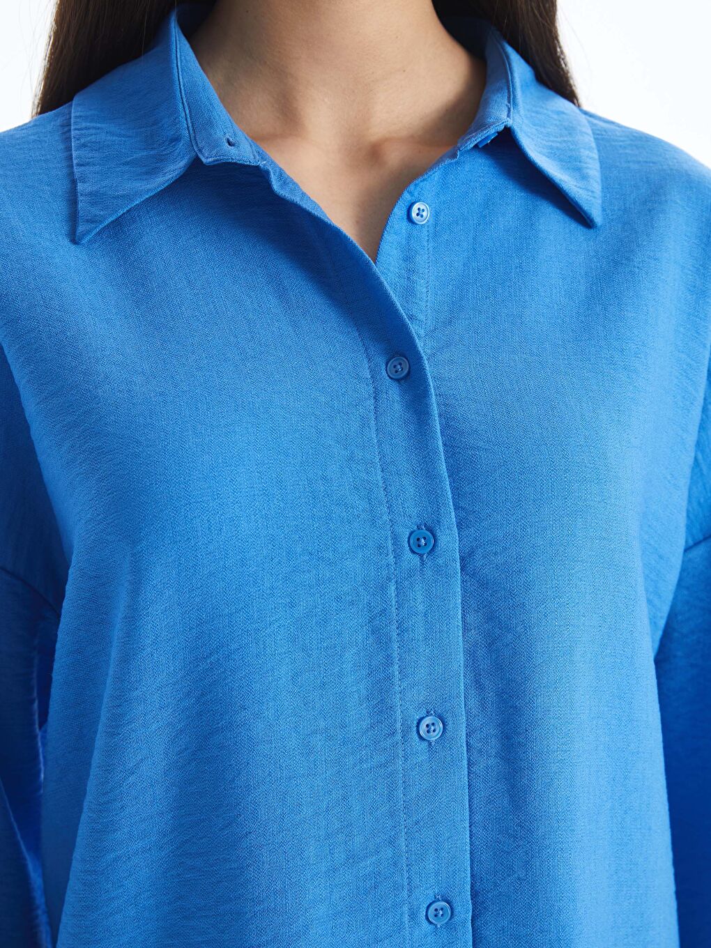 Plain Oversize Women's Shirt Tunic-3